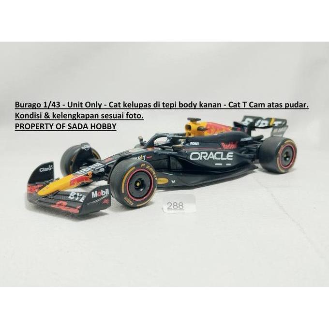 BURAGO 1/43 FORMULA ONE F1 ORACLE RB20 NO 1 MAX VERSTAPPEN UNIT ONLY HS99