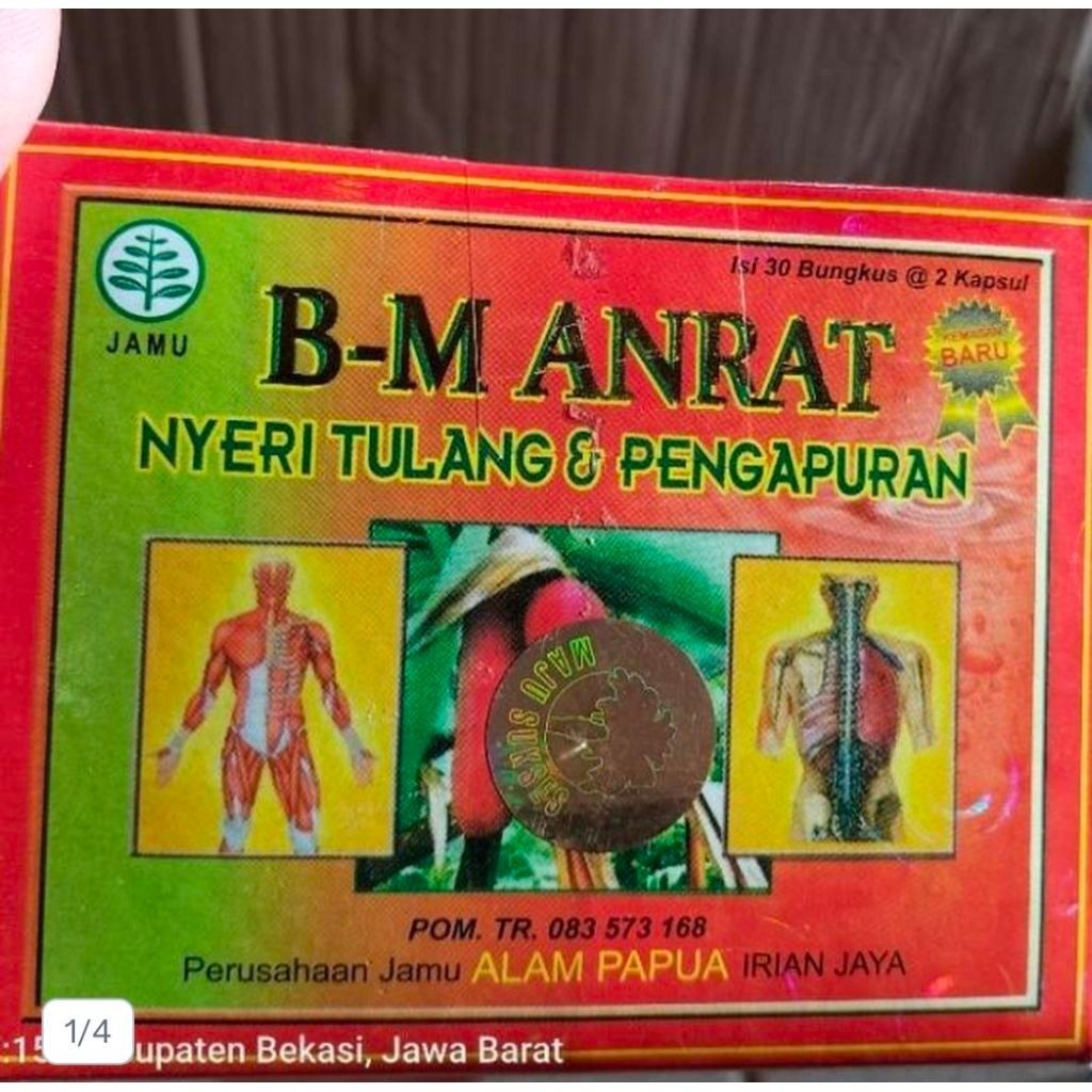 Kapsul BM ANRAT Asam Urat Reumatik Nyeri Sendi Pegal Linu Encok