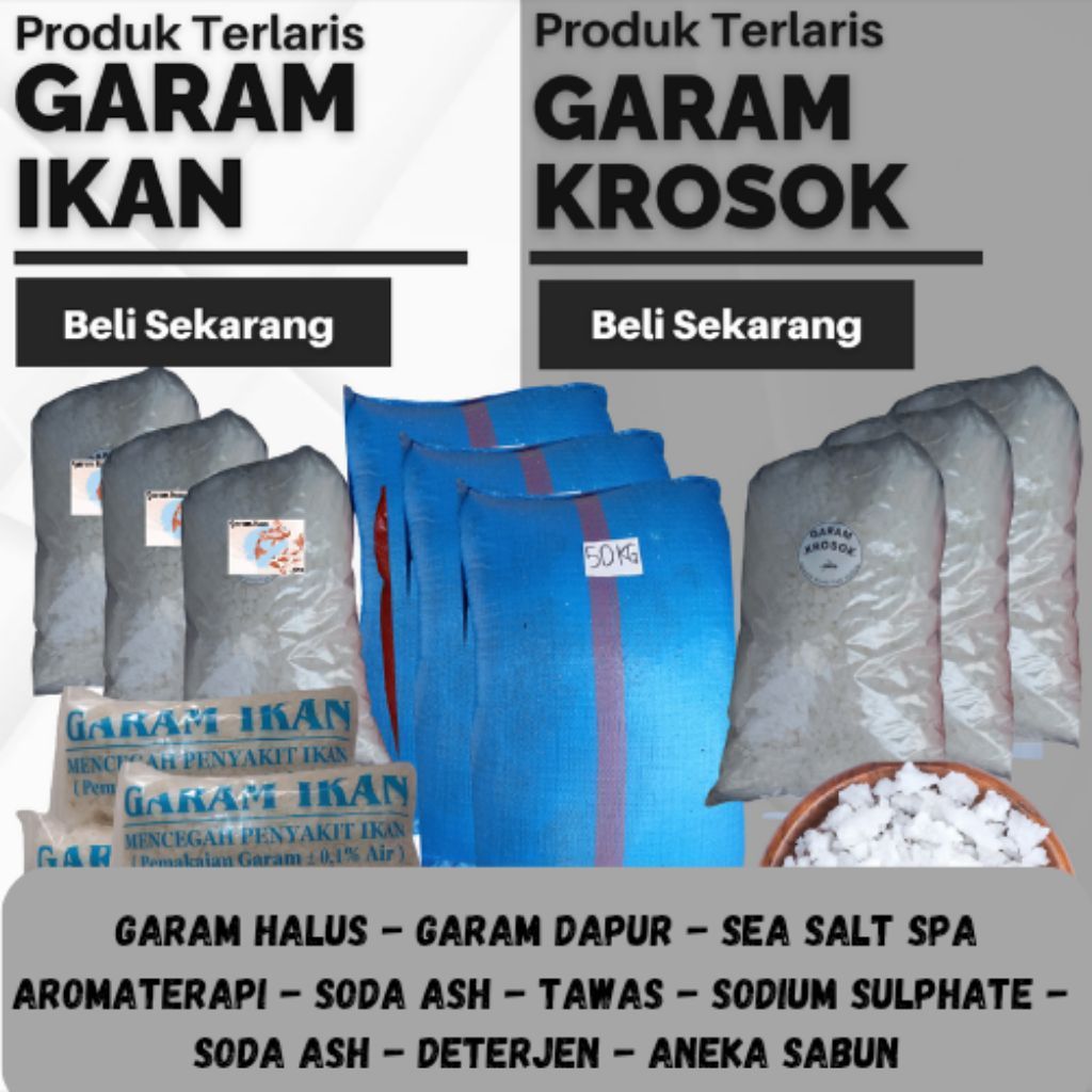 GARAM KASAR 1KG - GARAM KROSOK 1KG