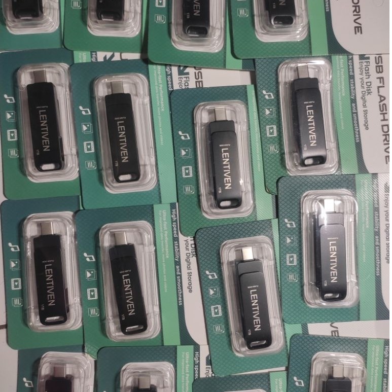 Flashdisk 1TB Lentiven 3-in-1 OTG Type C Micro USB 3.0 Original Segel