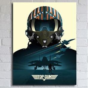 POSTER DINDING ARTWORK TOP GUN FBBOOK