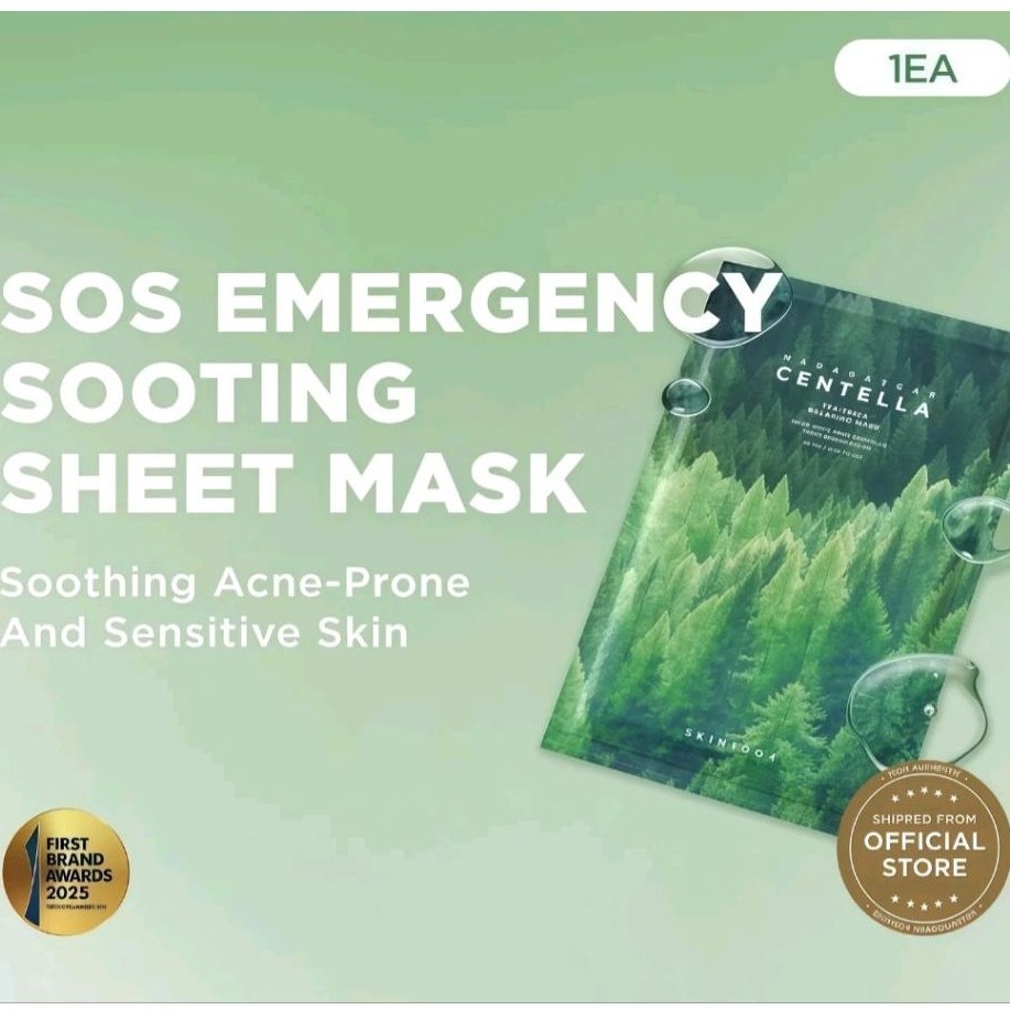 Skin1004 Tea Trica Relaxing Mask 1ea,Poremizing Clarifying Mask 1ea