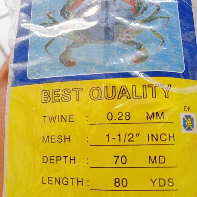 jaring ikan senar 028 1,5inchi