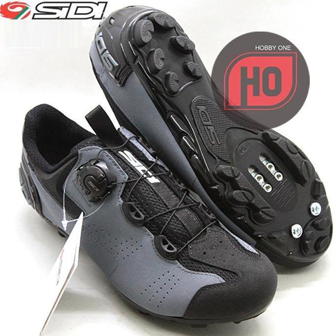 SIDI MTB GRAVEL BLACK GREY - Sepatu Sepeda Cleat MTB