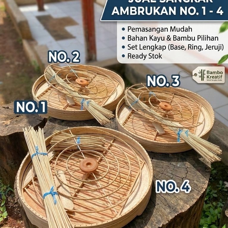 Ambrukan sangkar murai tebok jati no1 sampai 4