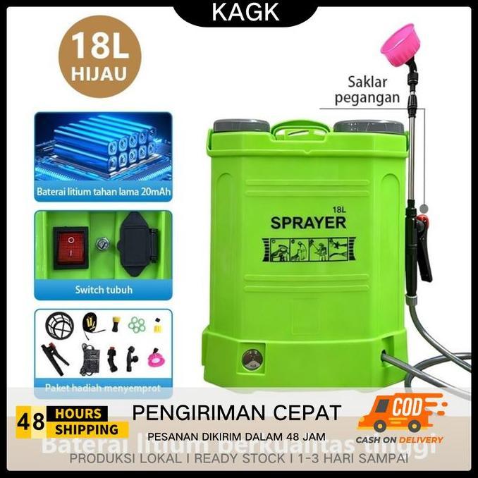 KAGK - SPRAYER ELECTRIC Semprotan Pertanian Alat Semprot Tanaman dan Pembasmi Hama Tangki Semprot Ca