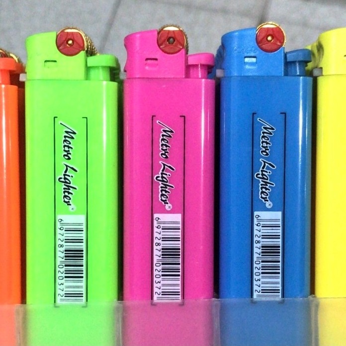 Korek Refillable/Disposable Metrolighter Roda Emas J006/J008 SNI
