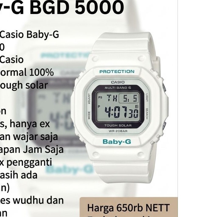 jam tangan Baby-G BGD-5000 Solar