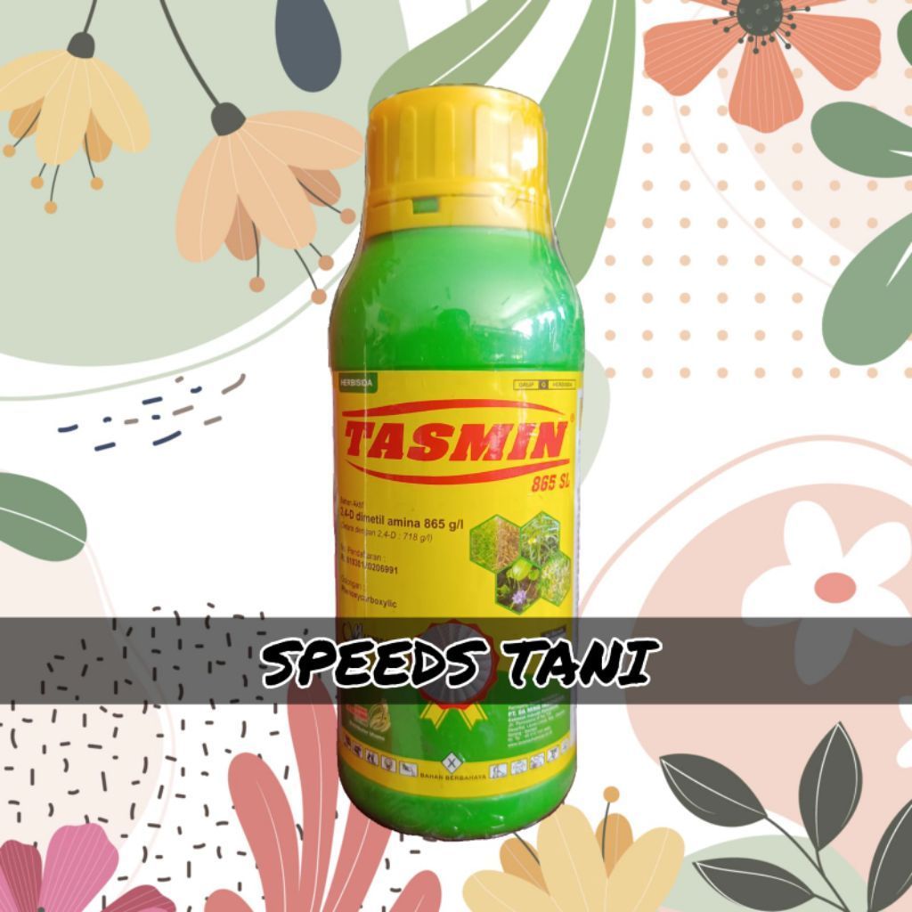 Herbisida Tasmin 856 SL kemasan 1L herbisida rumput untuk padi, rumput daun lebar dan Teki