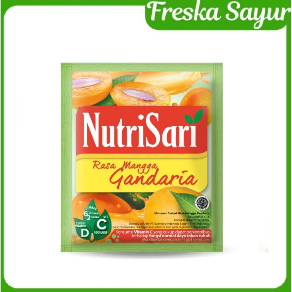 Nutrisari Rasa Mangga Gandaria 1 Renceng Isi 10