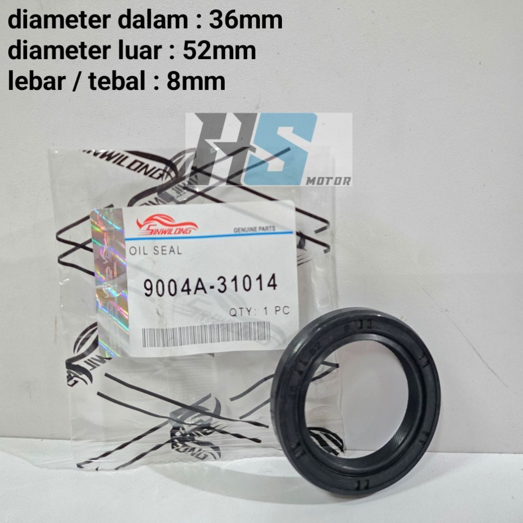 OIL SEAL TRANSMISI BELAKANG SEAL TRANSFER PERSENELING 36 52 8 MOBIL TOYOYA AVANZA ALL NEW AVANZA GRA