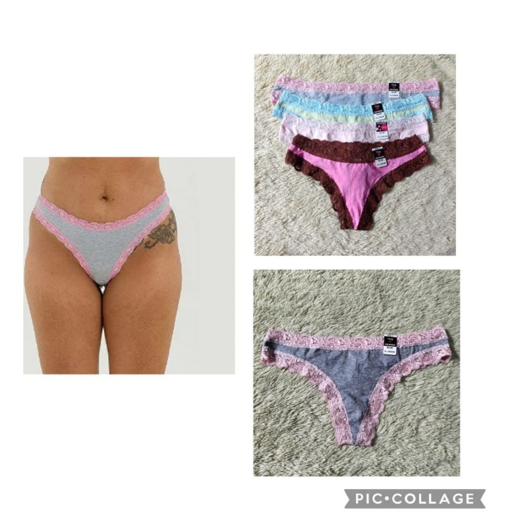 Gstring Thong Cotton Lace Sexy Branded by Joe Boxer
