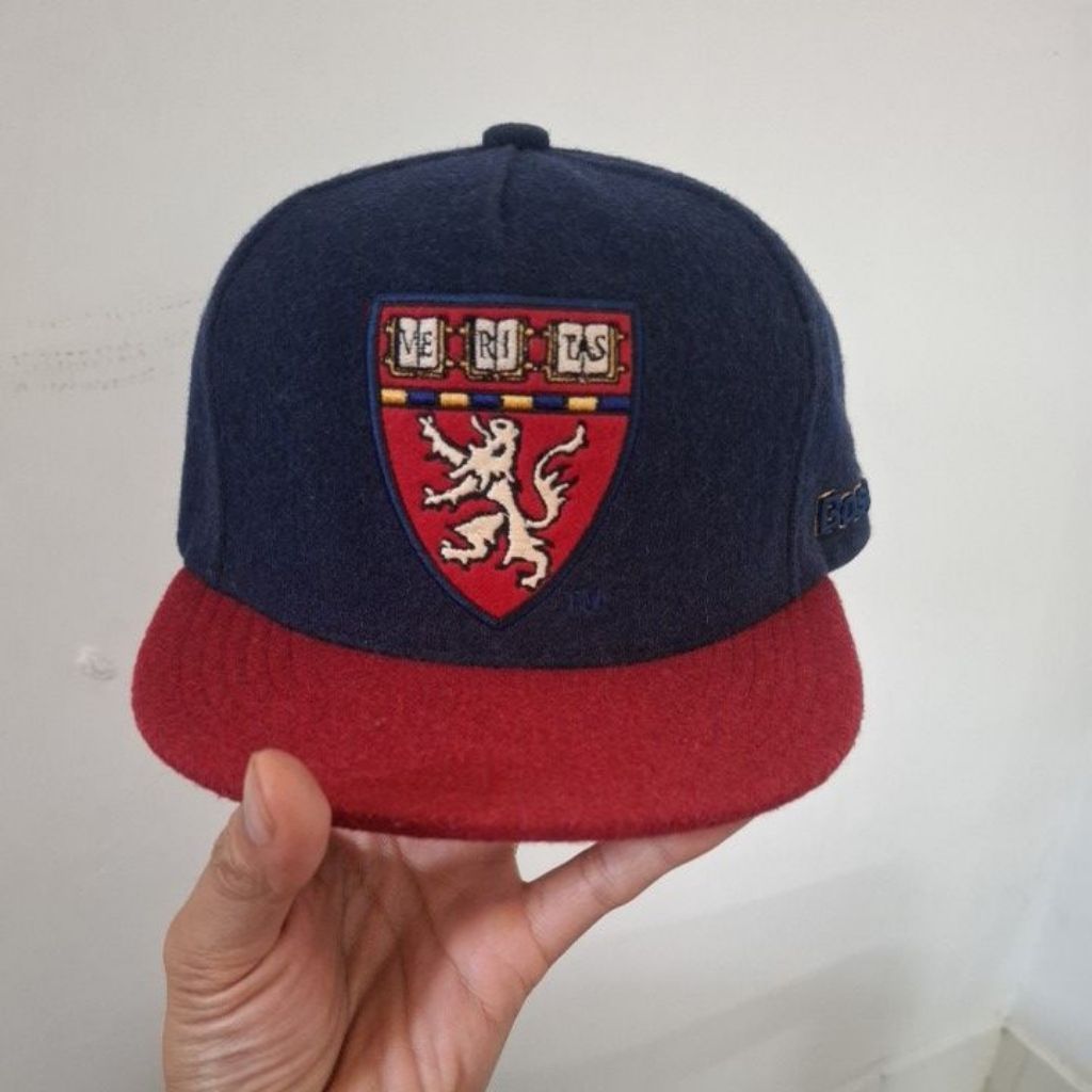 topi snapback ve ri tas harvard bahan leader tebal