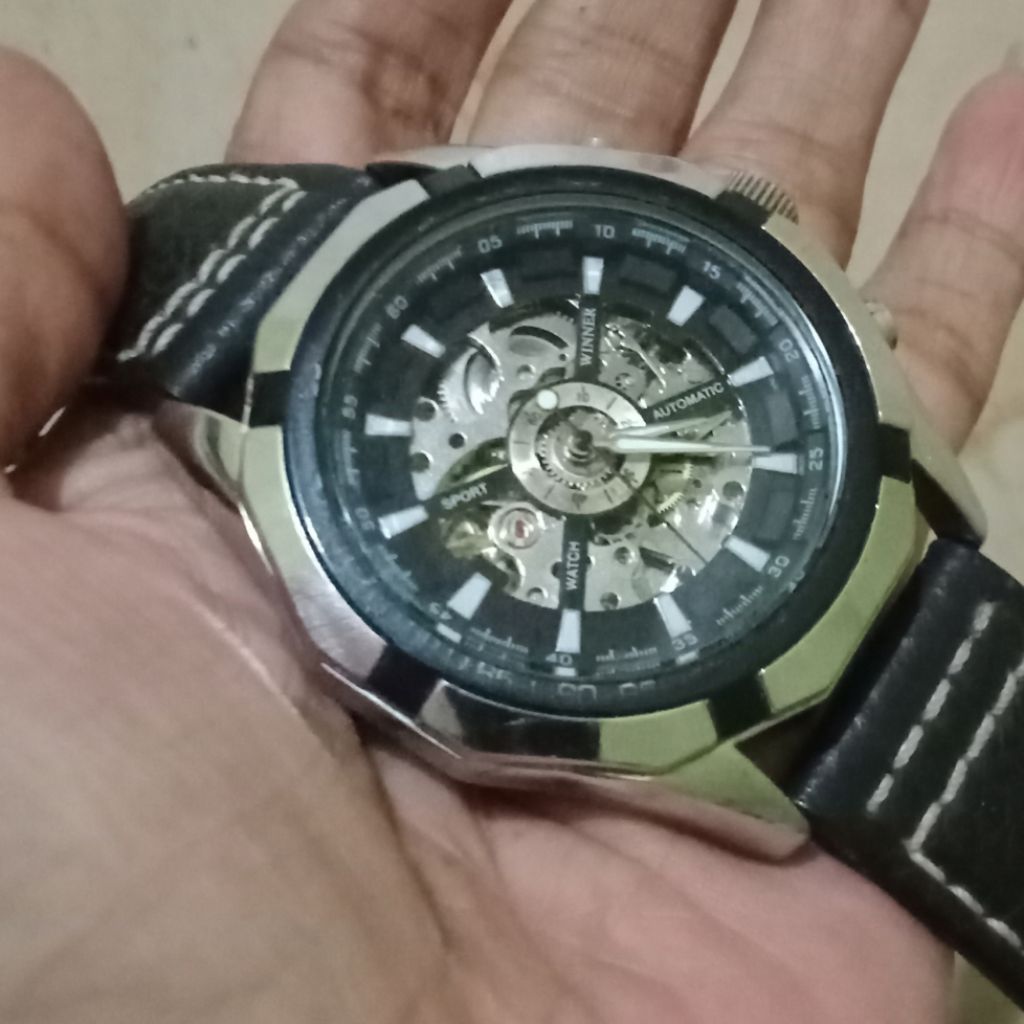 jam tangan winner skeleton