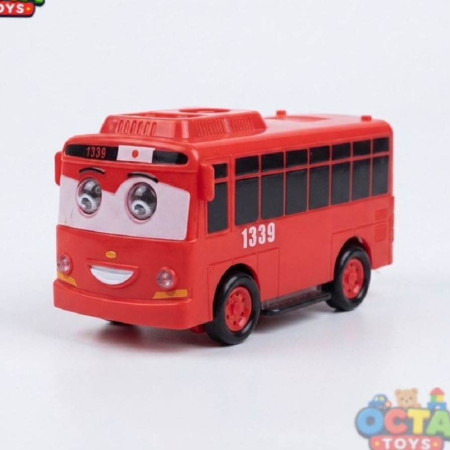 Mainan Bus Anak Dayo Dancing Music Wagging Car BP 8000 - Mobil Bus Merah Interaktif