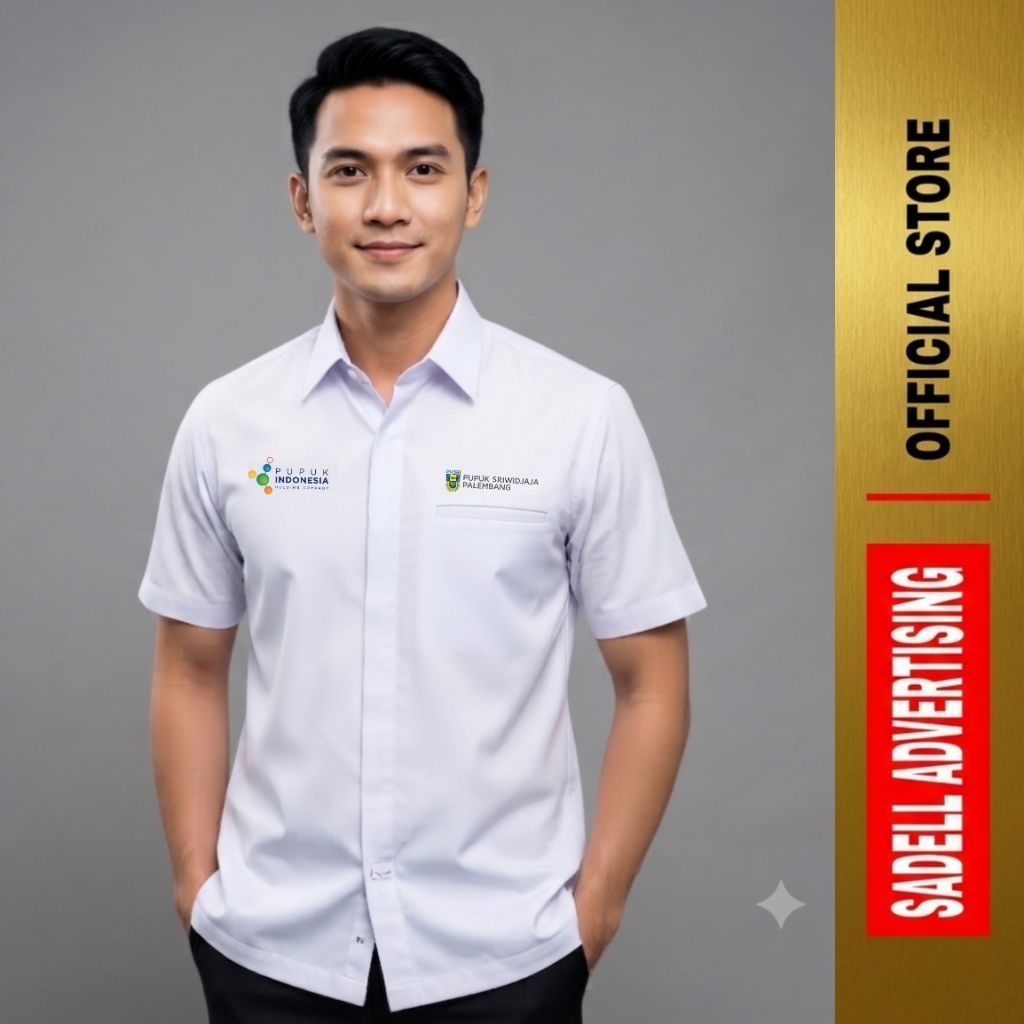 Kemeja PUPUK INDONESIA PUSRI Lengan Panjang / Pendek / Baju Kerja Pusri / Seragam Pupuk Indonesia Dr