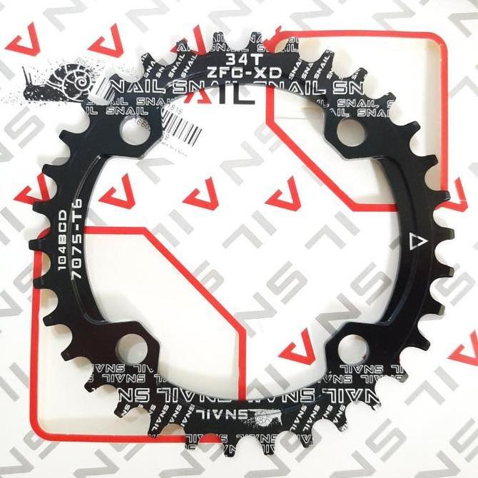 Chainring 34T BCD104 Sepeda singgle speed narrow wide chainring