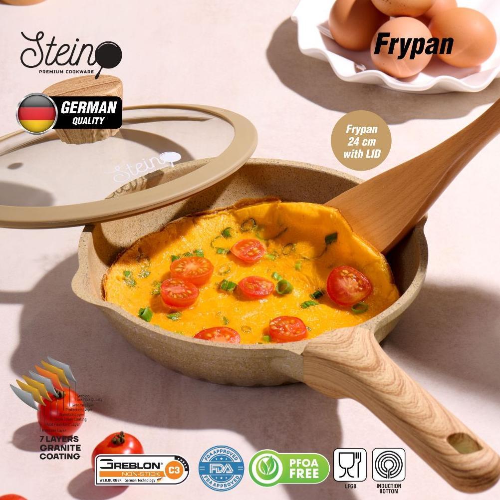 best seller stein cookware diamond 2 set | set panci wajan 8in1