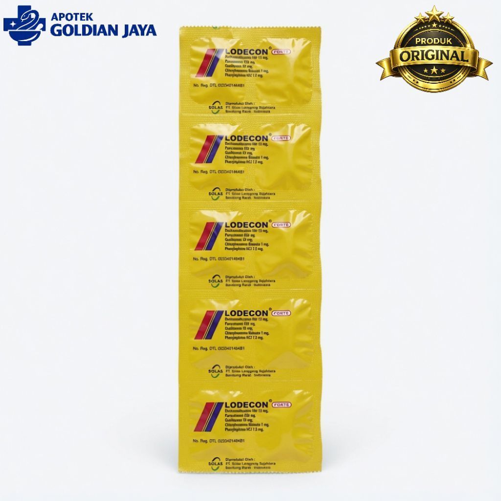 LODECON FORTE - Obat Flu Batuk Pilek Demam & Hidung Tersumbat Efektif
