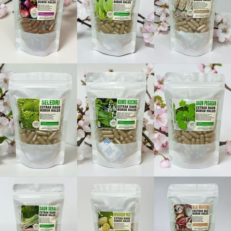 isi50 kapsul herbal moringa kumis kucing insulin ungu pegagan brotowali sambiloto keji beling ashwag