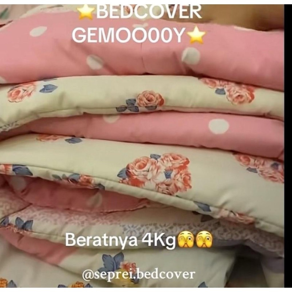 Amara - Bedcover Saja Bebas Pilih Motif - Full Dacron
