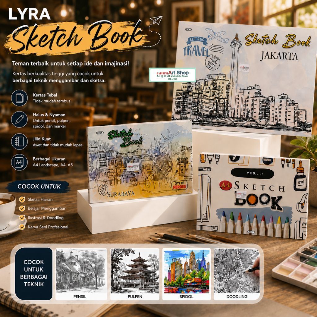 Sketchbook Kiky A3 isi 50 lembar