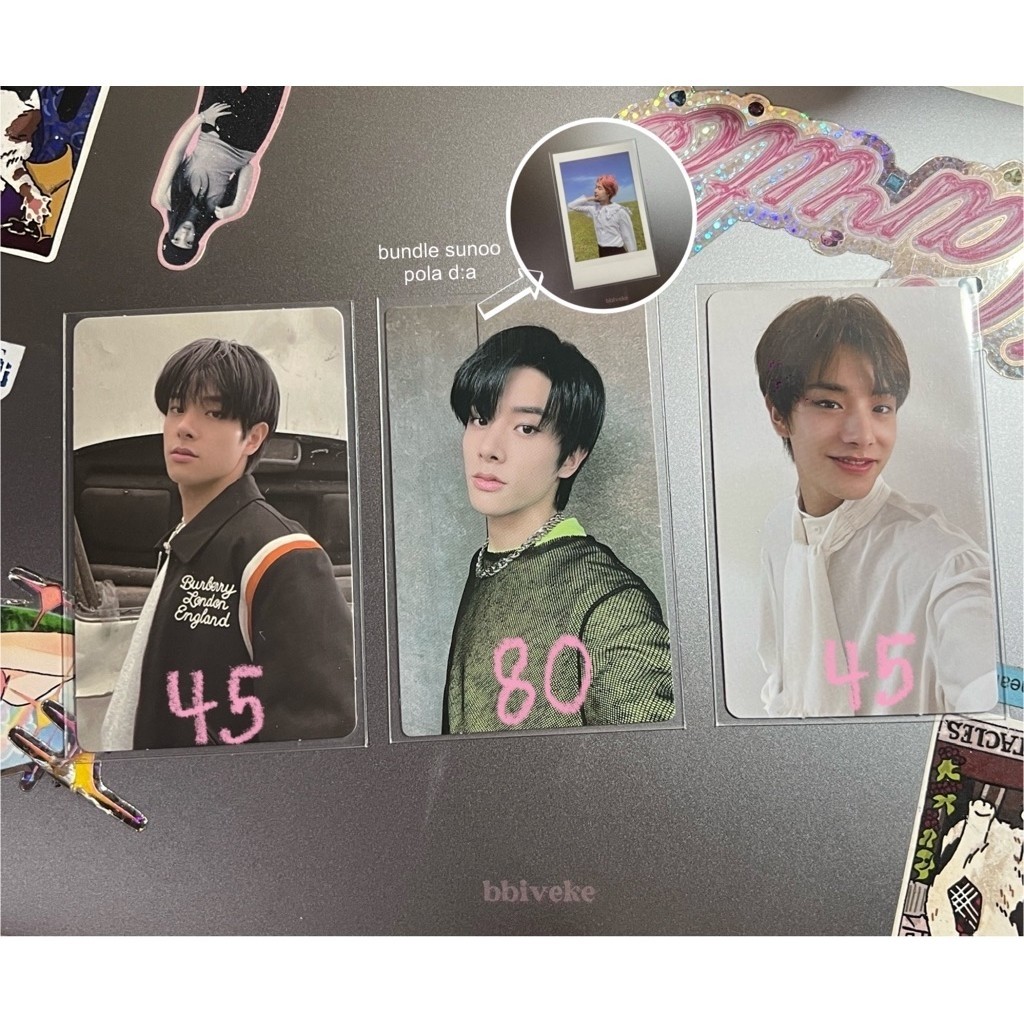 jake photocard border carnival down ver, pc benefit fever event (bundle w/ sunoo polaroid), pc given