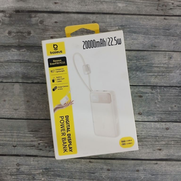 Baseus Power Bank Enerfill FC11 Baterai Portable Singapore - Beige