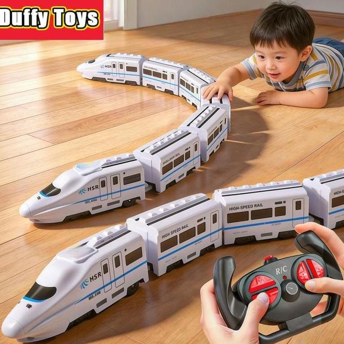 Duffy Toys Mainan Remote Control Kereta Api Rel Kecepatan Tinggi Mainan Anak-anak / Kereta api simul