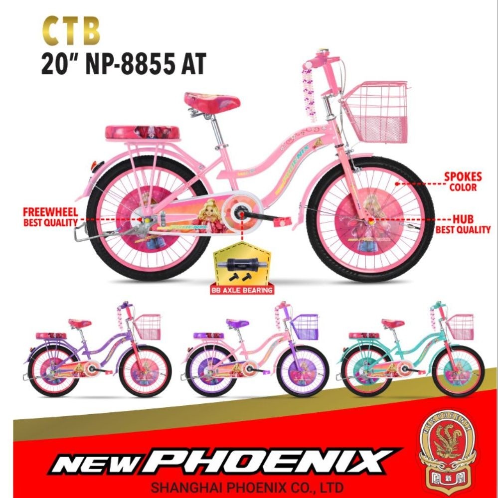 SEPEDA ANAK CEWEK MURAH PHOENIX 20 KERANJANG