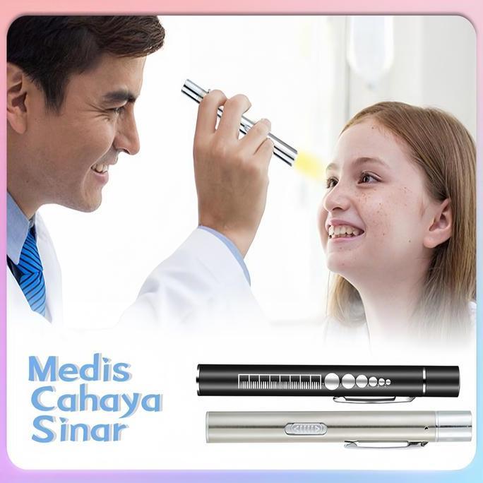 Senter Pena LED Medis Dokter Senter Diagnosis Mata Medis Senter Berkemah Mendaki Gunung USB Mini Por
