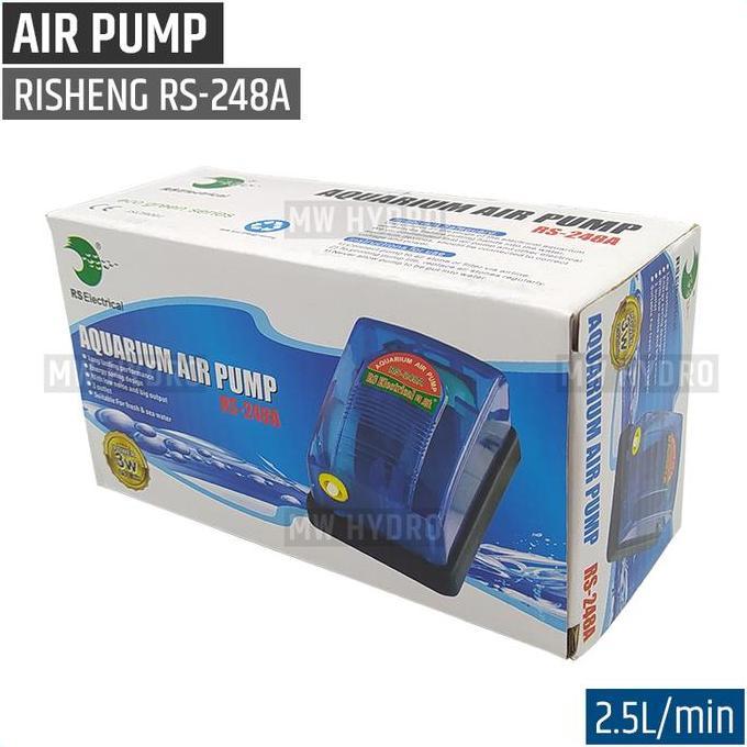 RISHENG RS-248A, Air Pump / Aerator / Pompa Udara 1 Lubang