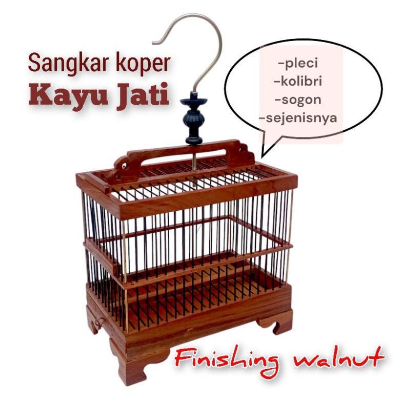 Ready Sangkar Jalan Pleci Kayu Jati Mini Sangkar Burung Pleci Kotak Kecil Sangkar Travel Pleci Murah