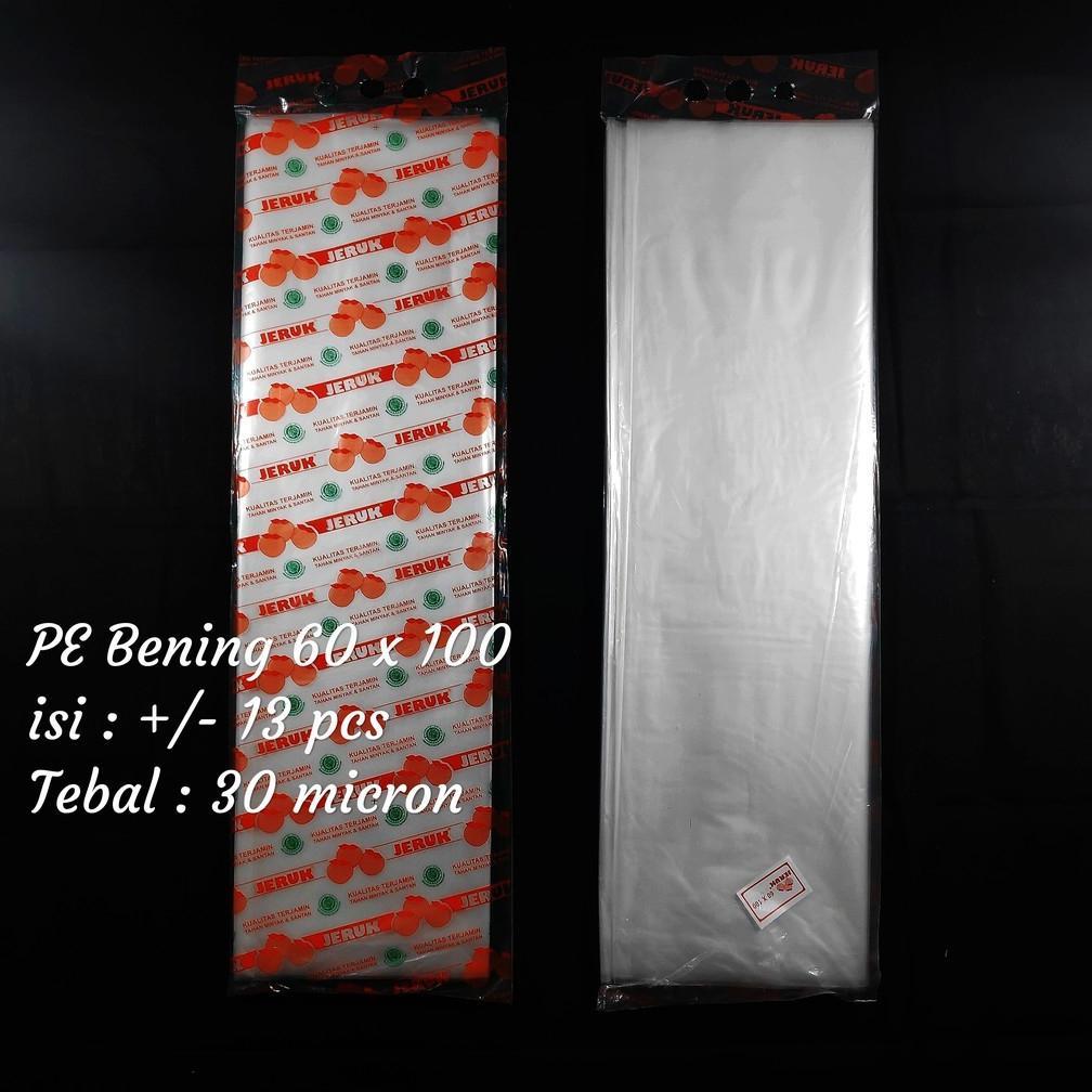 Kantong Plastik PE Besar, Plastik Bening, Plastik Sayur, PE 35x50, PE 40x60, PE 50x75, PE 60x100