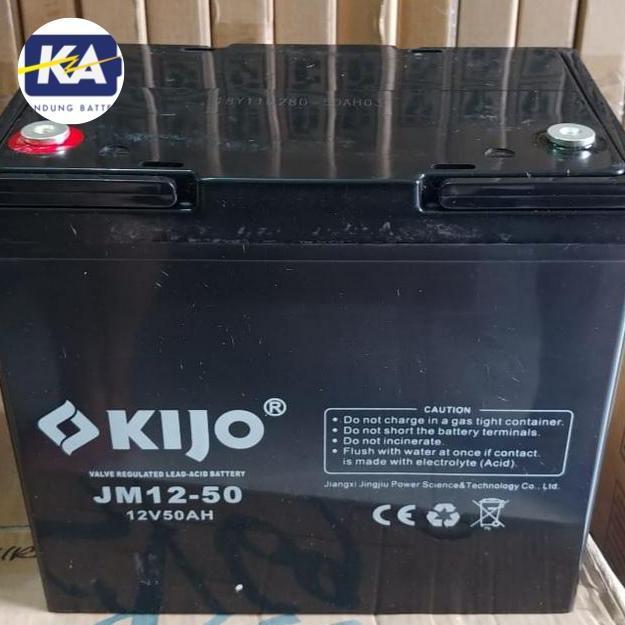 TERMURAH - Aki kering battery baterai vrla MF kijo 12v 12 v 50ah 50 ah
