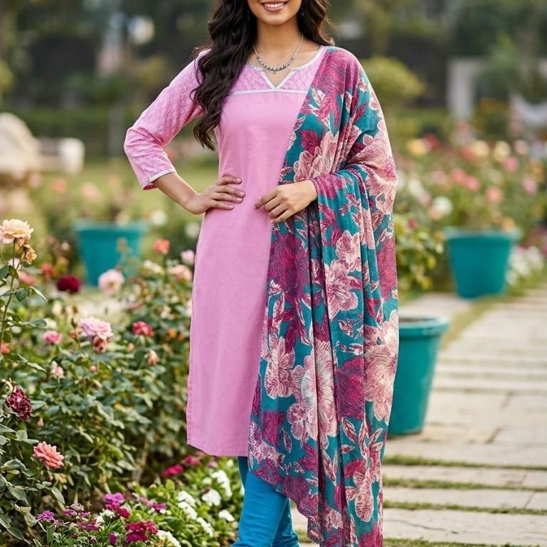 baju india set kurti