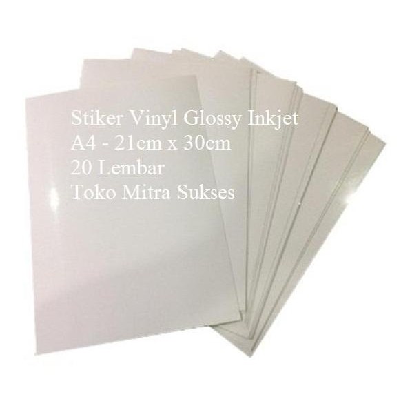 Uhu- Stiker Vinyl Glossy Inkjet A4