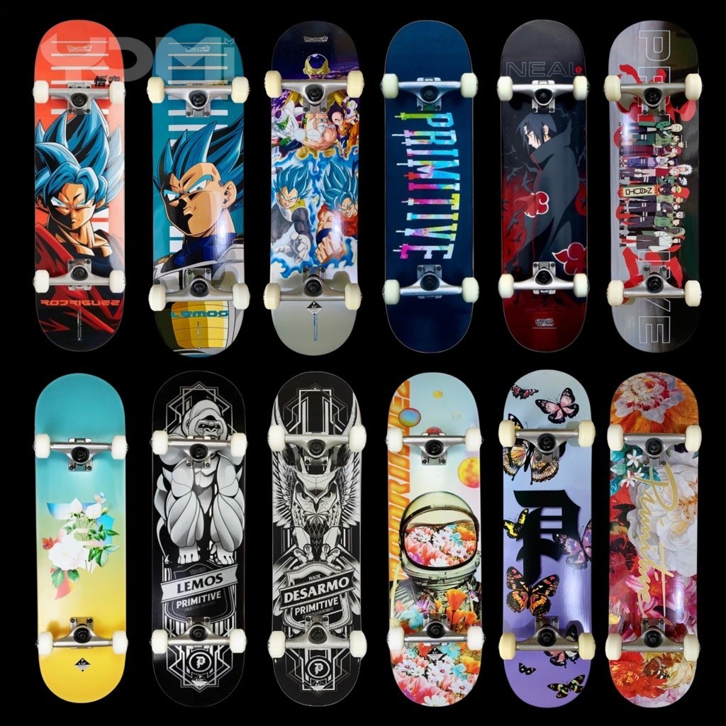 Primitive Skateboard Fullset ukuran 7.78 8.0 8.125 8.25 | Rekomendasi Skateboard