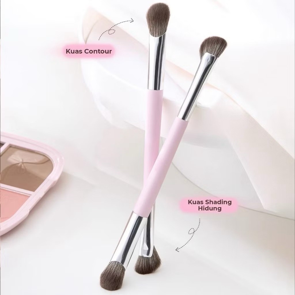 shading contour brush hidung dua sisi