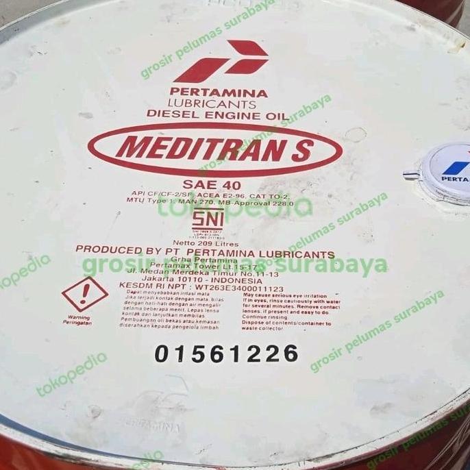 Savira_raves - ECERAN oli mesin diesel sae 40 Pertamina Meditran S40 ASLI Repack 1 liter dari drum