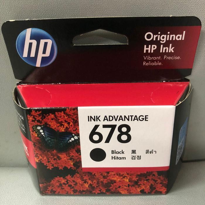 CUCI GUDANG - Tinta Printer HP 678 Black Ink Cartridge Tinta HP 678 Hitam HP 678B