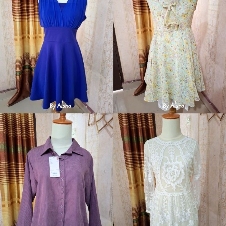 CLEARANCE SALE Dress Renda Korean Overjeans Kebaya Wanita