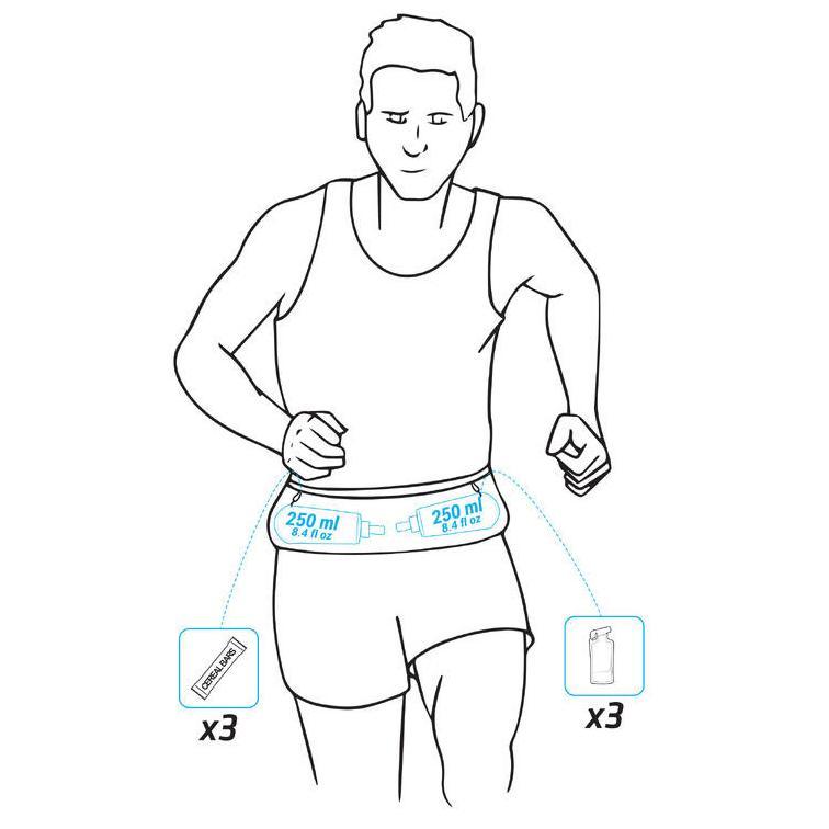 Decathlon Kiprun Running Belt Hidrasi Marathon - Hitam - 8645720
