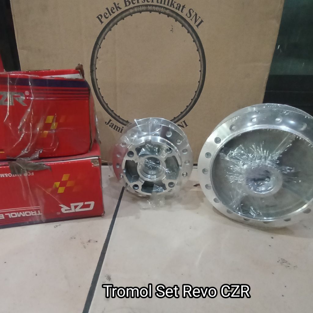 Promo Jual Murah Tromol Set Depan Belakang REVO Chrome CZR