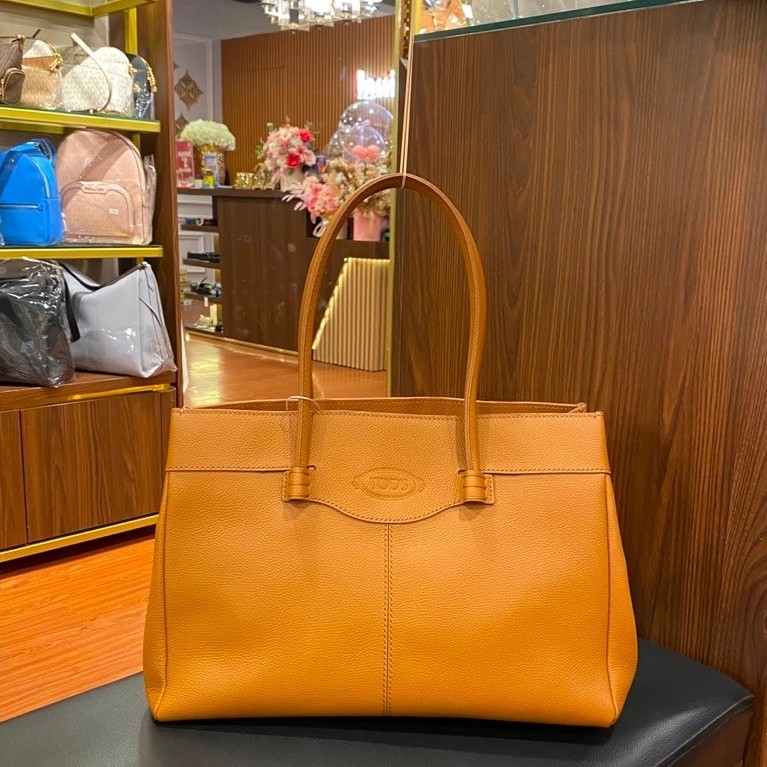 tas tod s tote bag warna brown leather bag