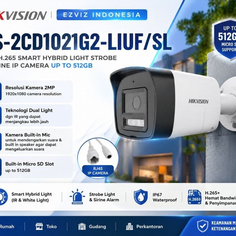 kamera cctv IP Hikvision 2mp