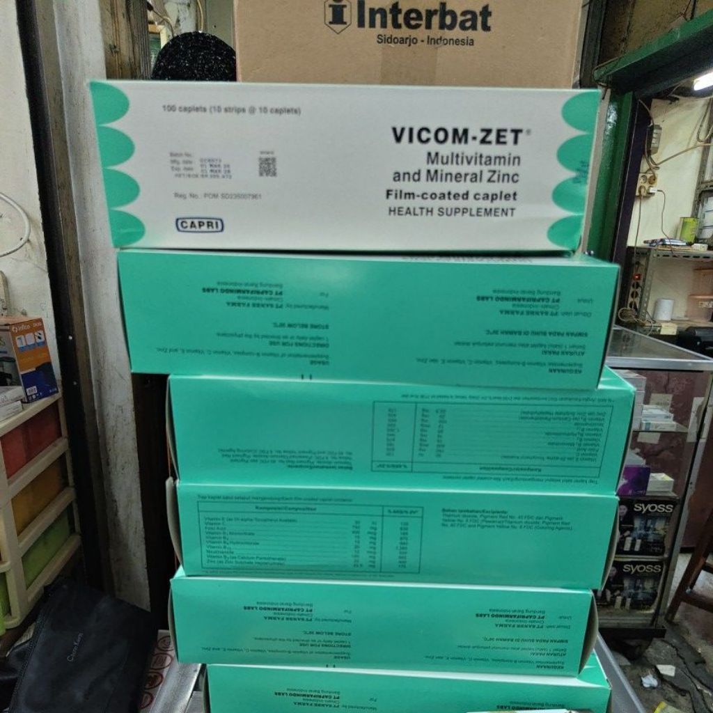 Multivitamin Vicom-Zet Lembaran
