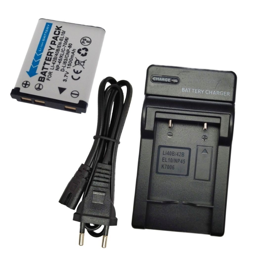 PAKET Baterai + Charger Kamera For FujiFilm Finepix J10 J12 J15 J20 J25 J30 J38 J100 J110W J120 J250