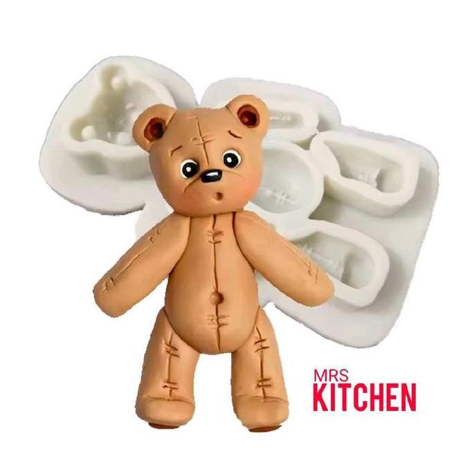 CETAKAN SILIKON BONEKA BERUANG FULL BODY TEDDY BEAR STUFFY DOLL CLAY FONDANT SILICONE MOLD