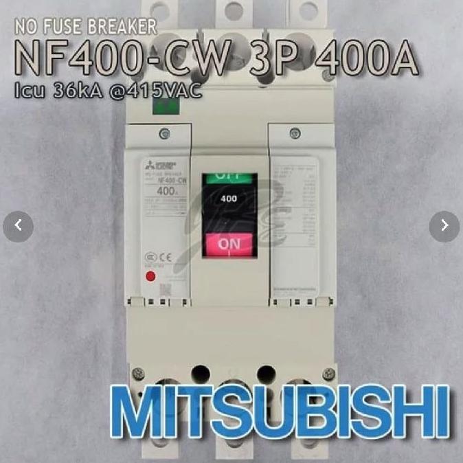 Mitsubishi No Fuse Breaker NFB NF400CV / Mitsubishi MCCB NF400-CV
